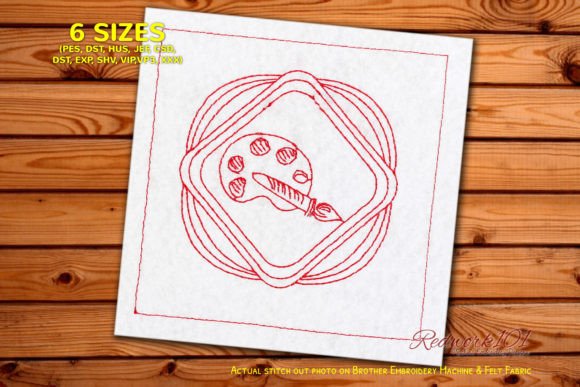 Abstract Painting Embroidery Design Review