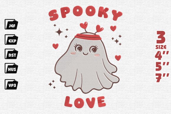 Adorable Valentine Ghost Embroidery Review