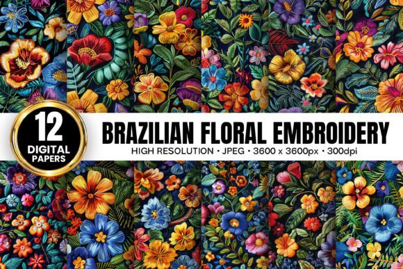 Brazilian Floral Embroidery Backgrounds Review