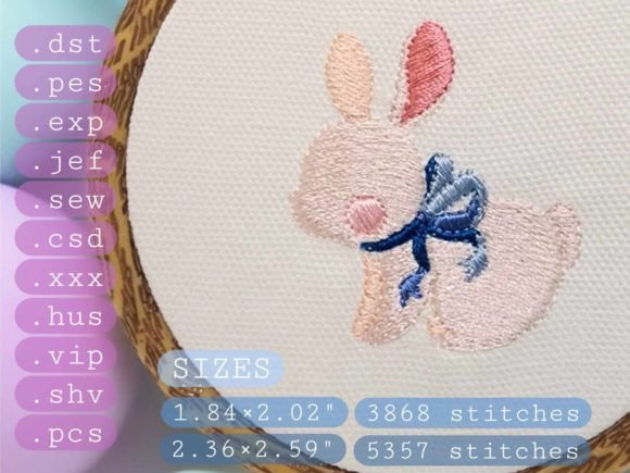Bunny Machine Embroidery Design File Review