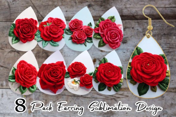 Earring 3D Rose Embroidery Review
