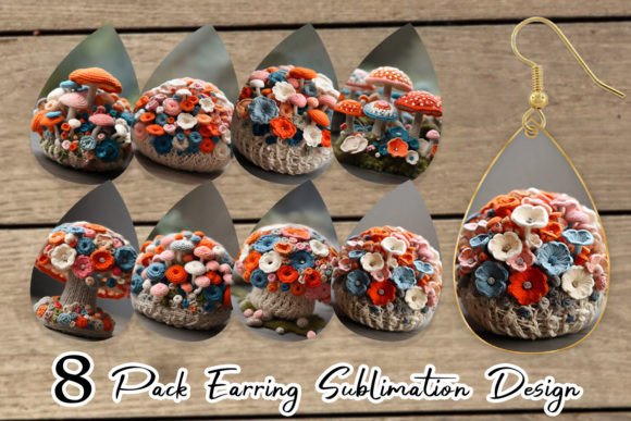 Earring Mushroom Embroidery Review